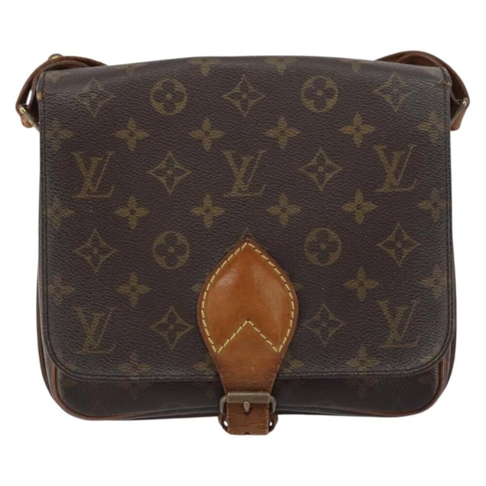 Authentic LOUIS VUITTON Monogram Cartouchiere MM Shoulder Bag M51253 LV - Picture 5 of 16
